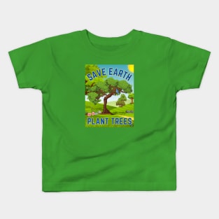 Save Earth Plant Trees Kids T-Shirt